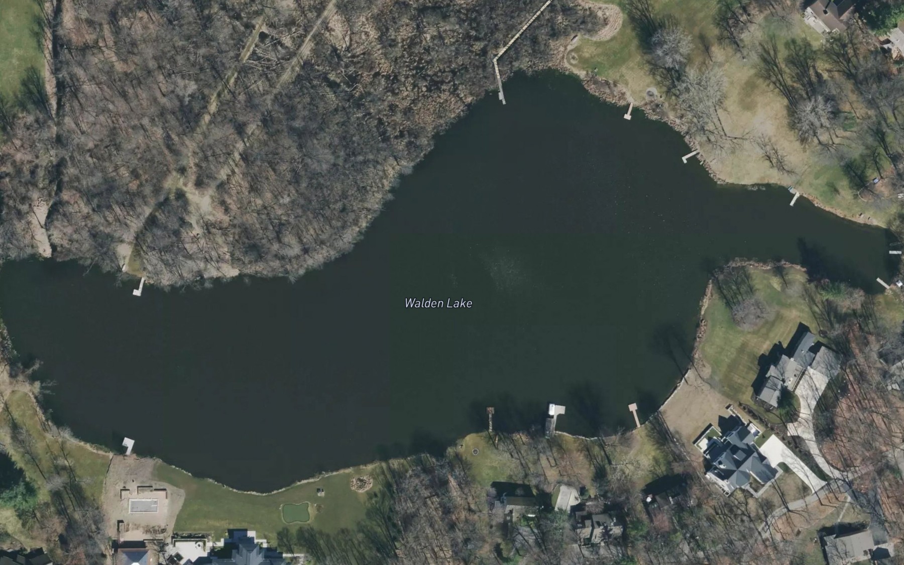 Satellite map of the Walden Lake