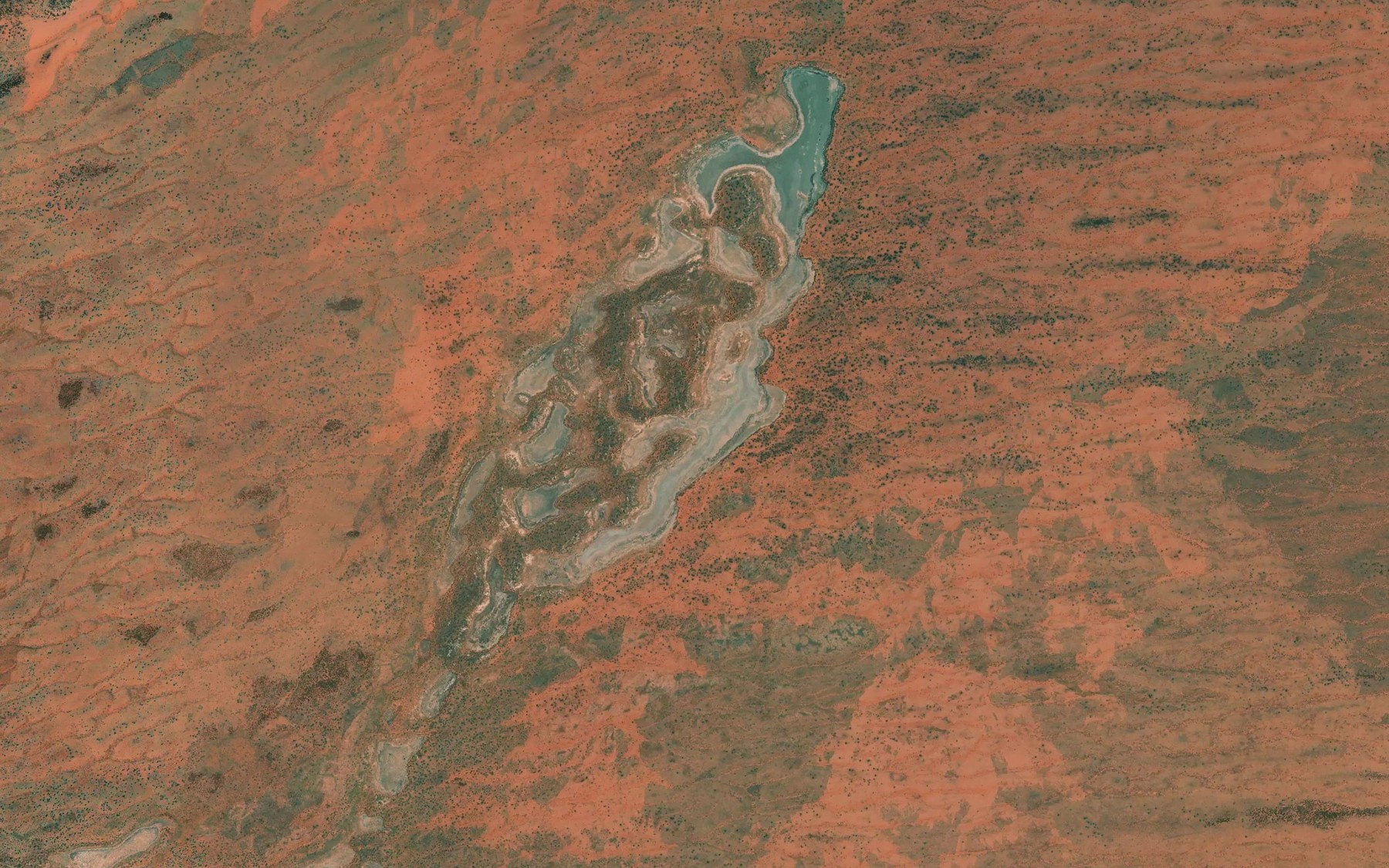 Satellite map of the Lake Orantjugurr