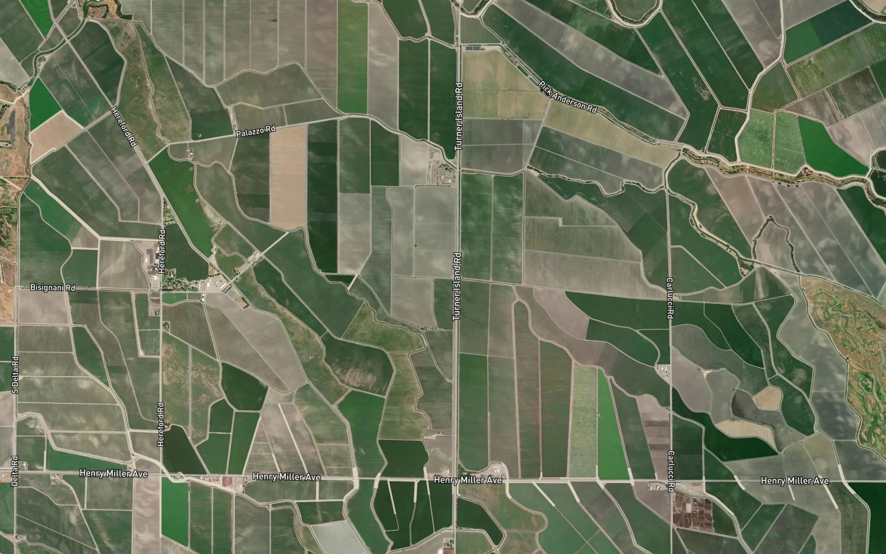 Satellite map of the County Road Ditch