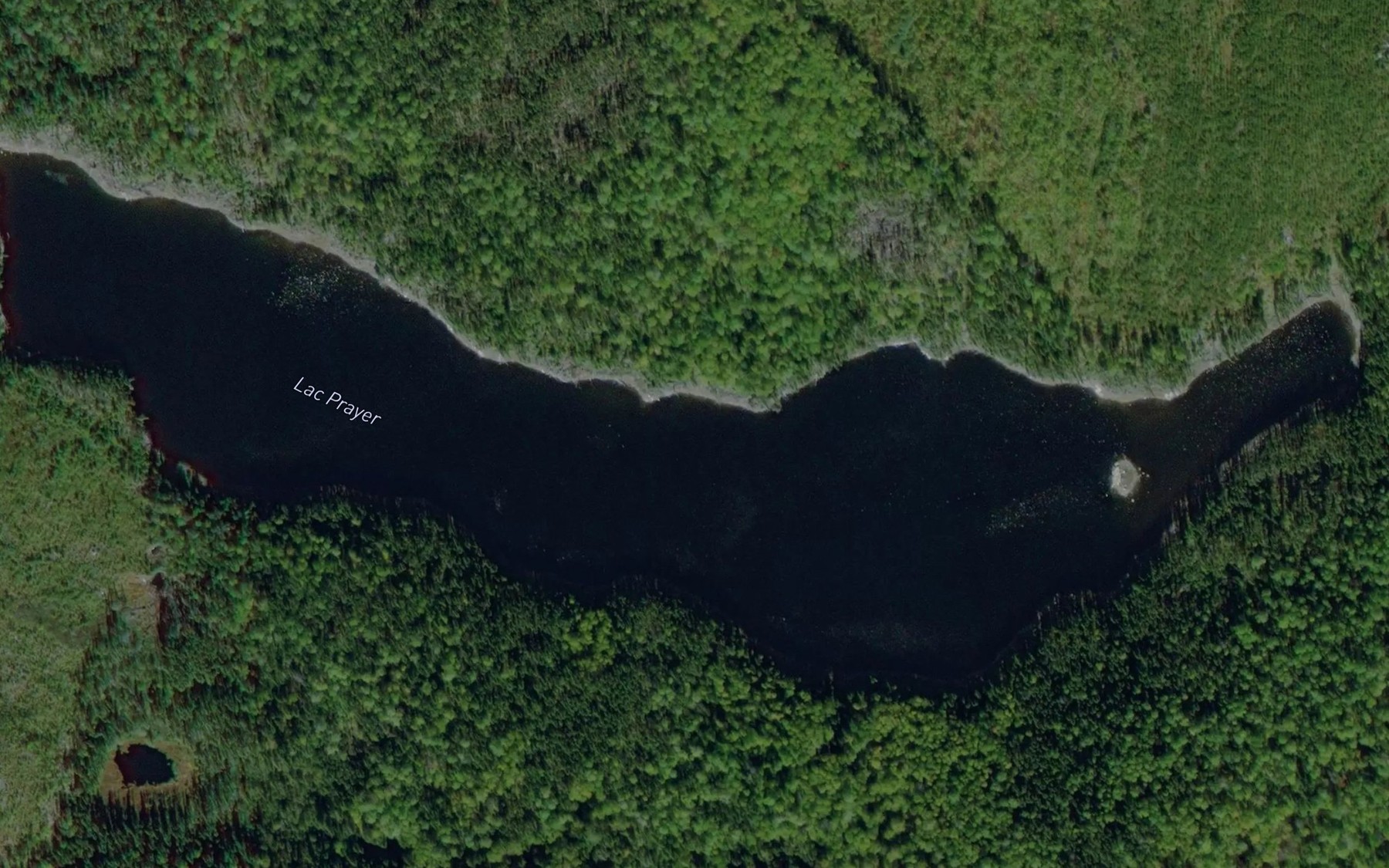 Satellite map of the Lac Prayer