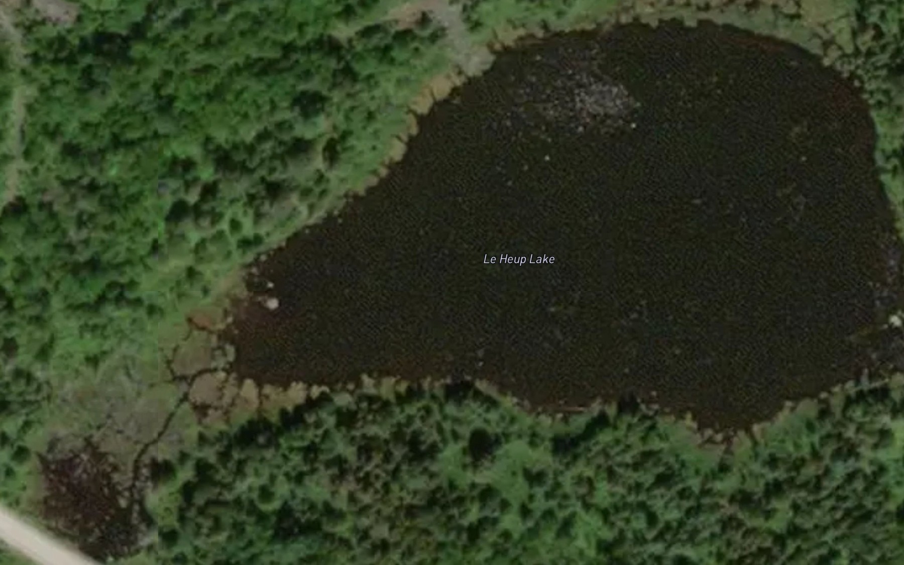 Satellite map of the Le Heup Lake