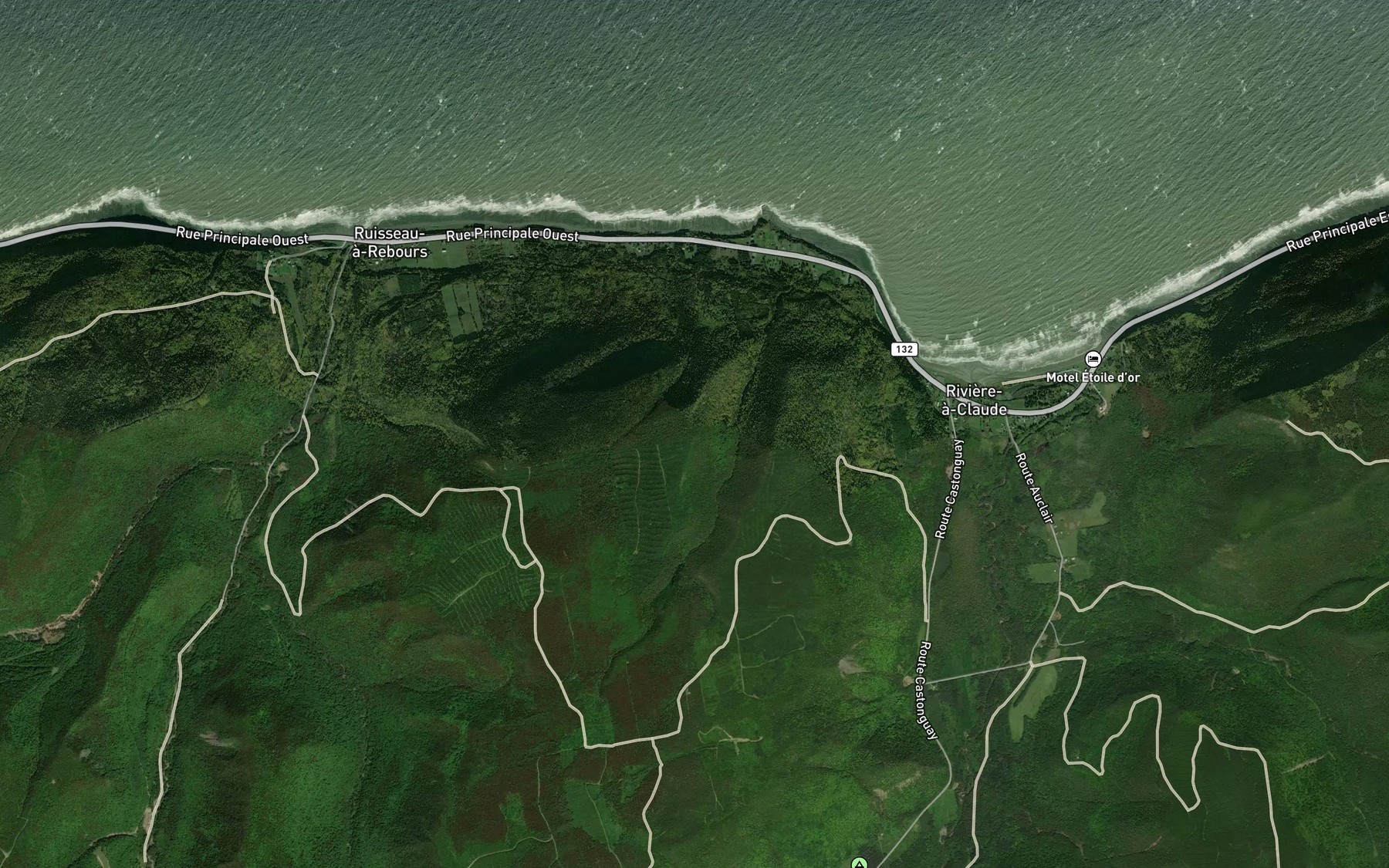 Satellite map of the Coulee chez Eddy-Bernier