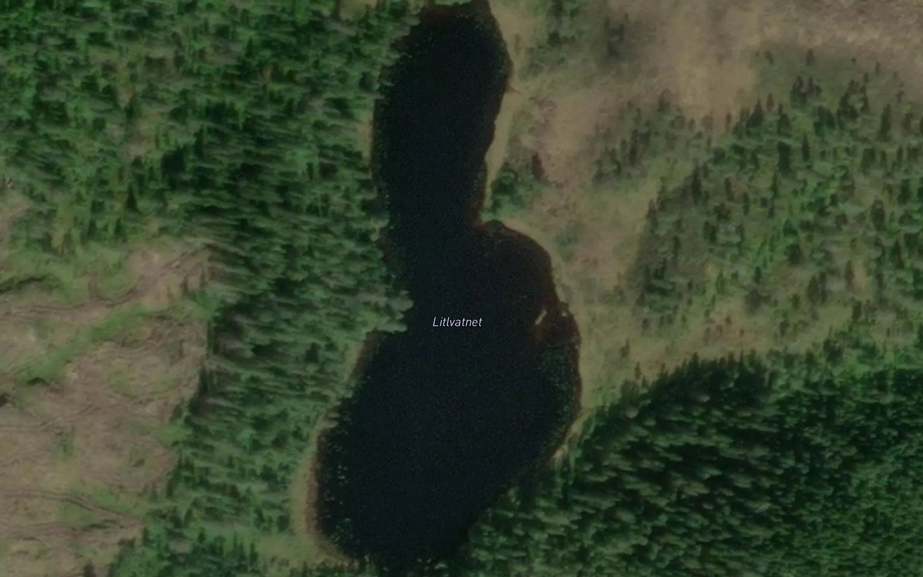 Satellite map of the Litlvatnet