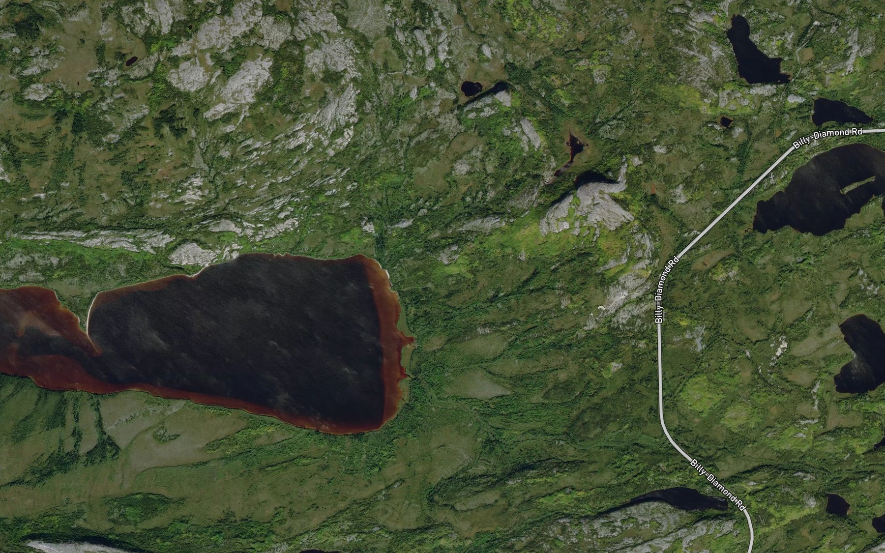 Satellite map of the Ruisseau Mistinikap Apichach