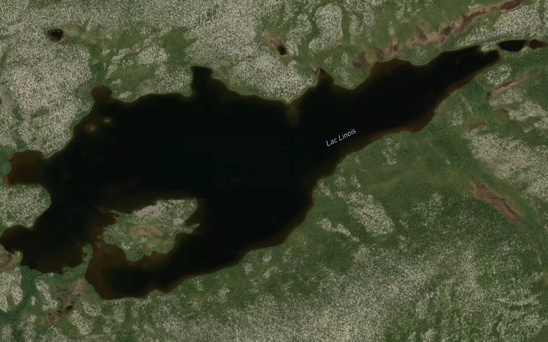 Satellite map of the Lac Linois