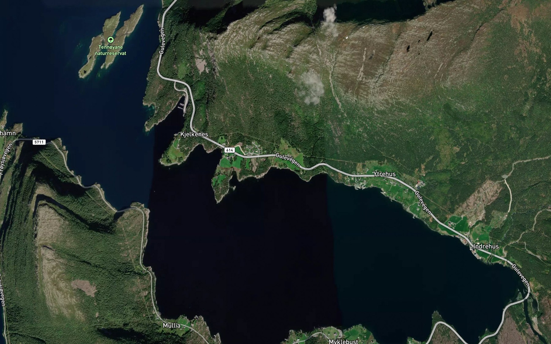 Satellite map of the Sandvika