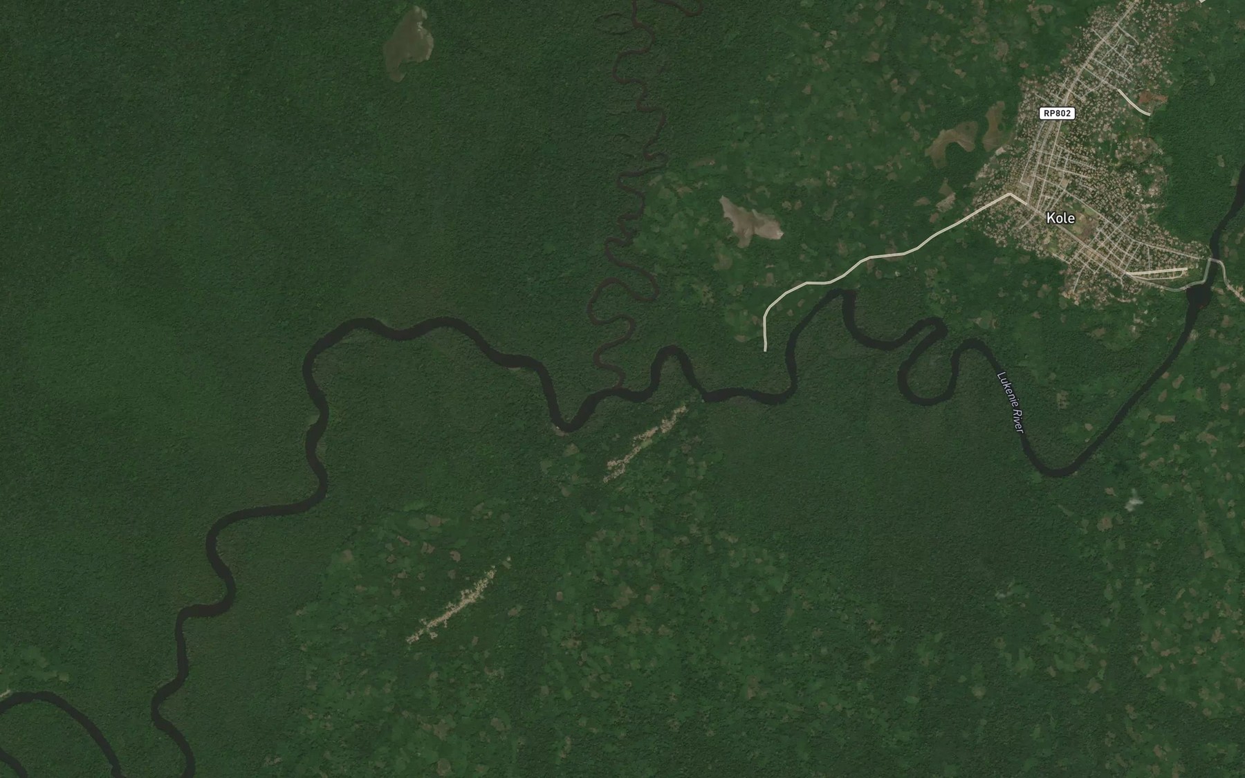 Satellite map of the Lufute