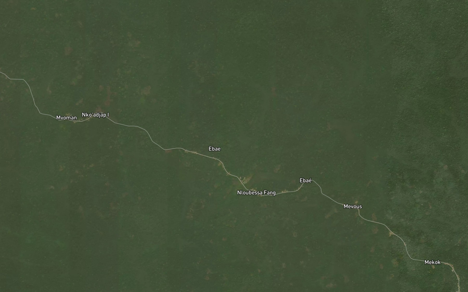 Satellite map of the Elounou