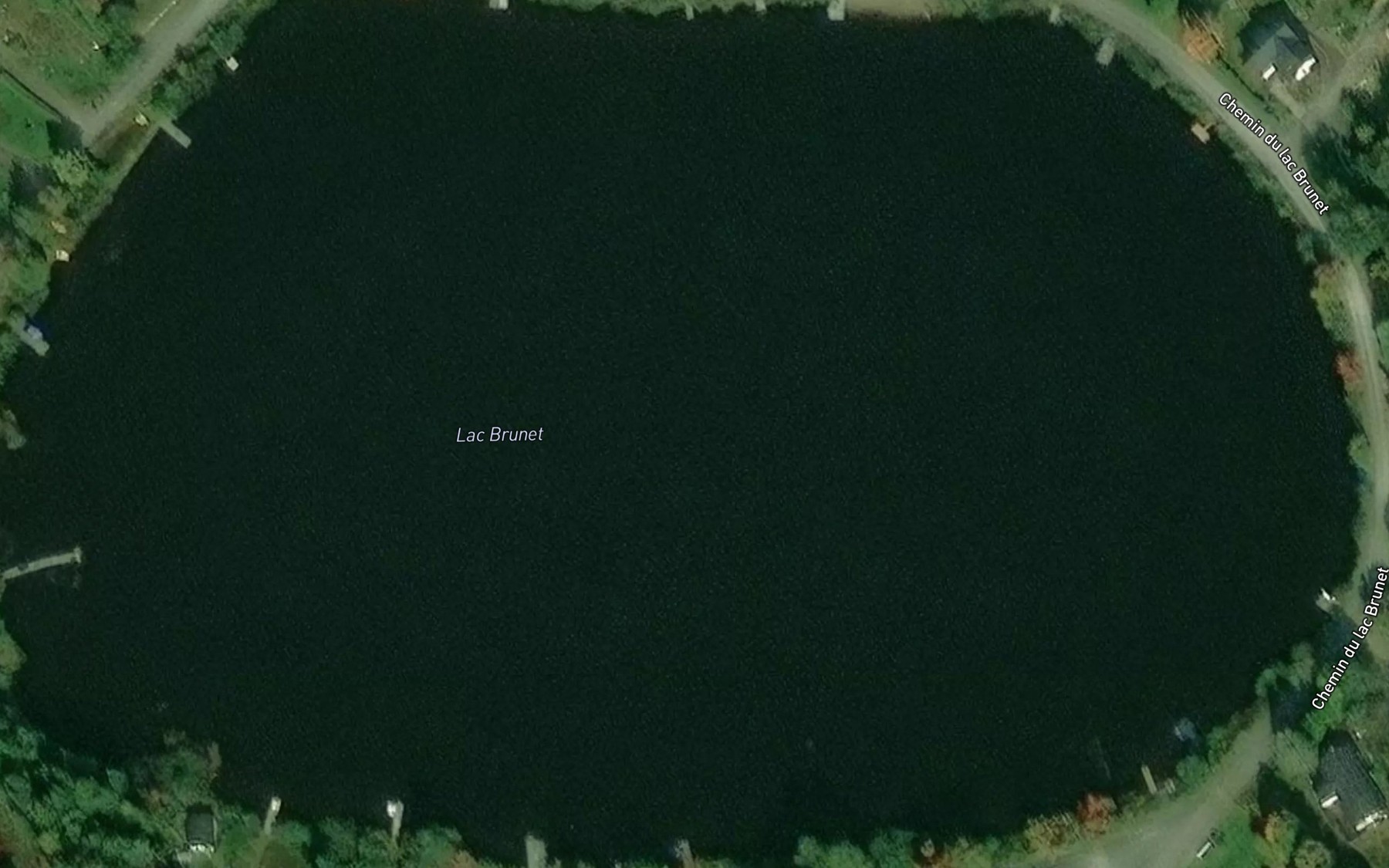 Satellite map of the Lac Brunet