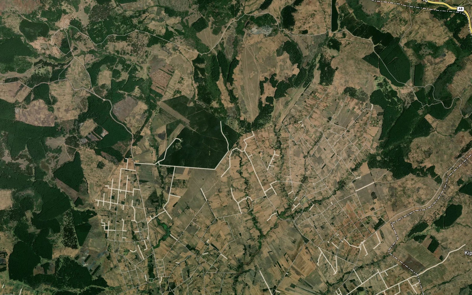 Satellite map of the Sorget