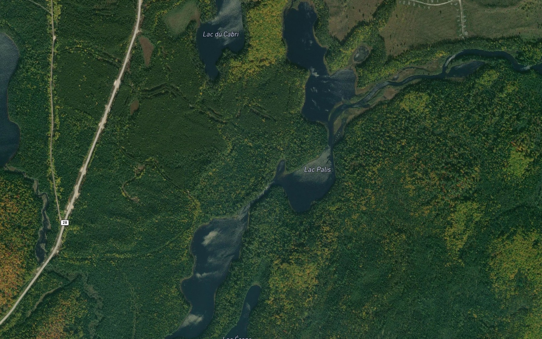 Satellite map of the Lac Palis