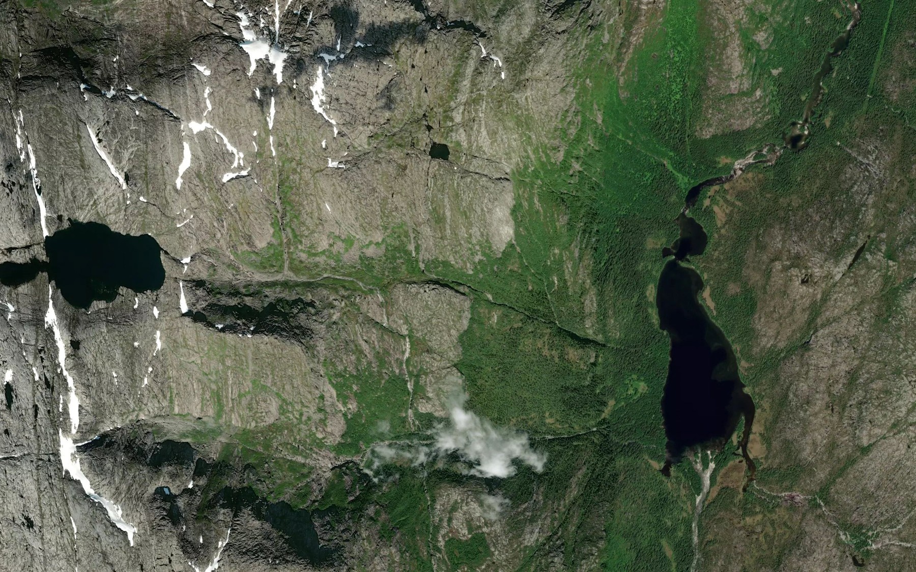 Satellite map of the Storbekken