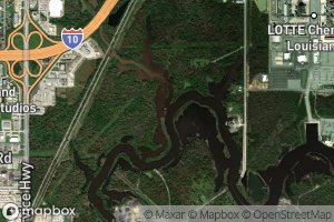 Satellite map of the Maple Fork