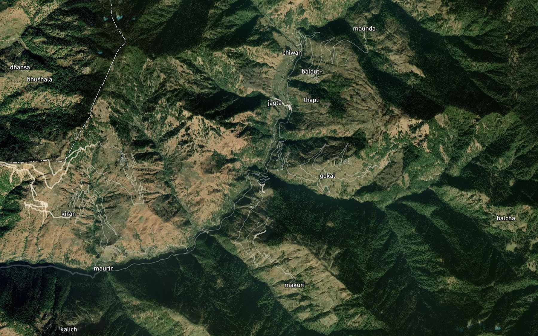 Satellite map of the Gokal Khad