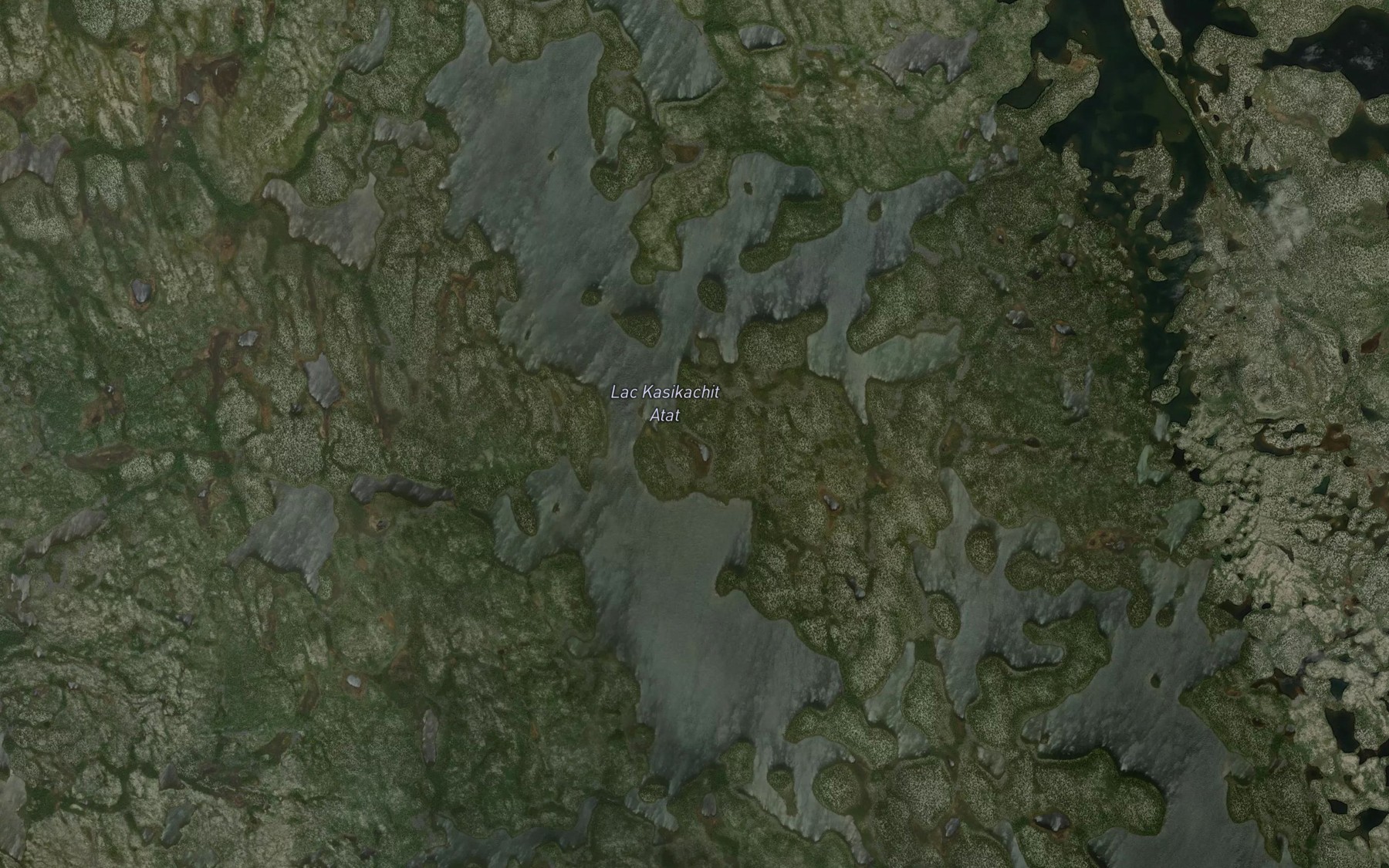Satellite map of the Lac Kasikachit Atat
