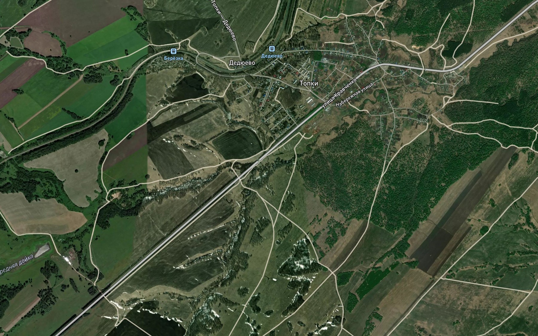 Satellite map of the Topkaya