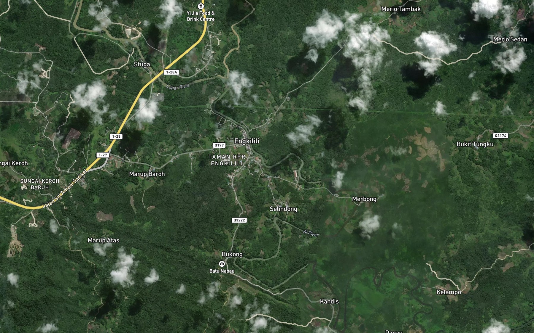 Satellite map of the Tanjung Tapang Tujoh