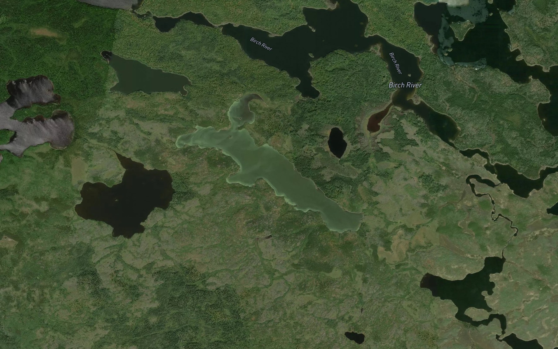Satellite map of the Graydarl Lake