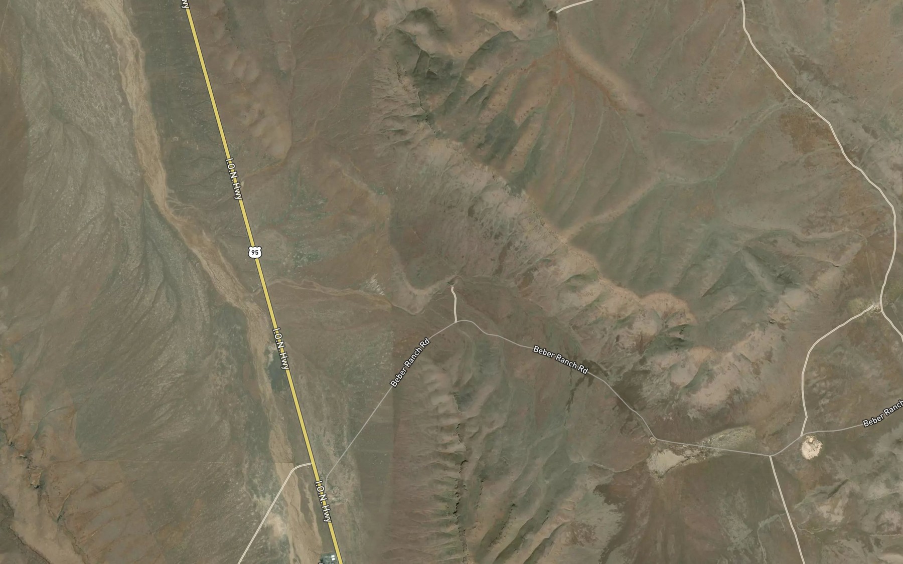 Satellite map of the Big Bend Reservoir