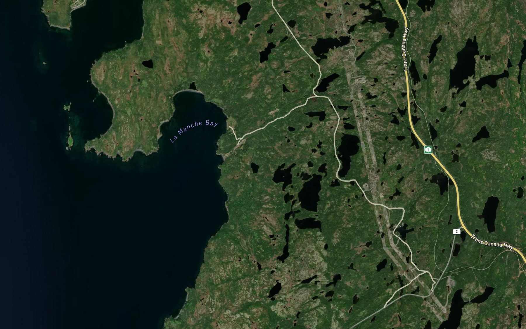 Satellite map of the Gull Pond