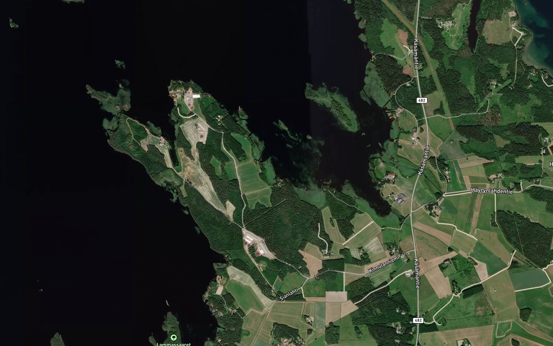 Satellite map of the Sortolahti