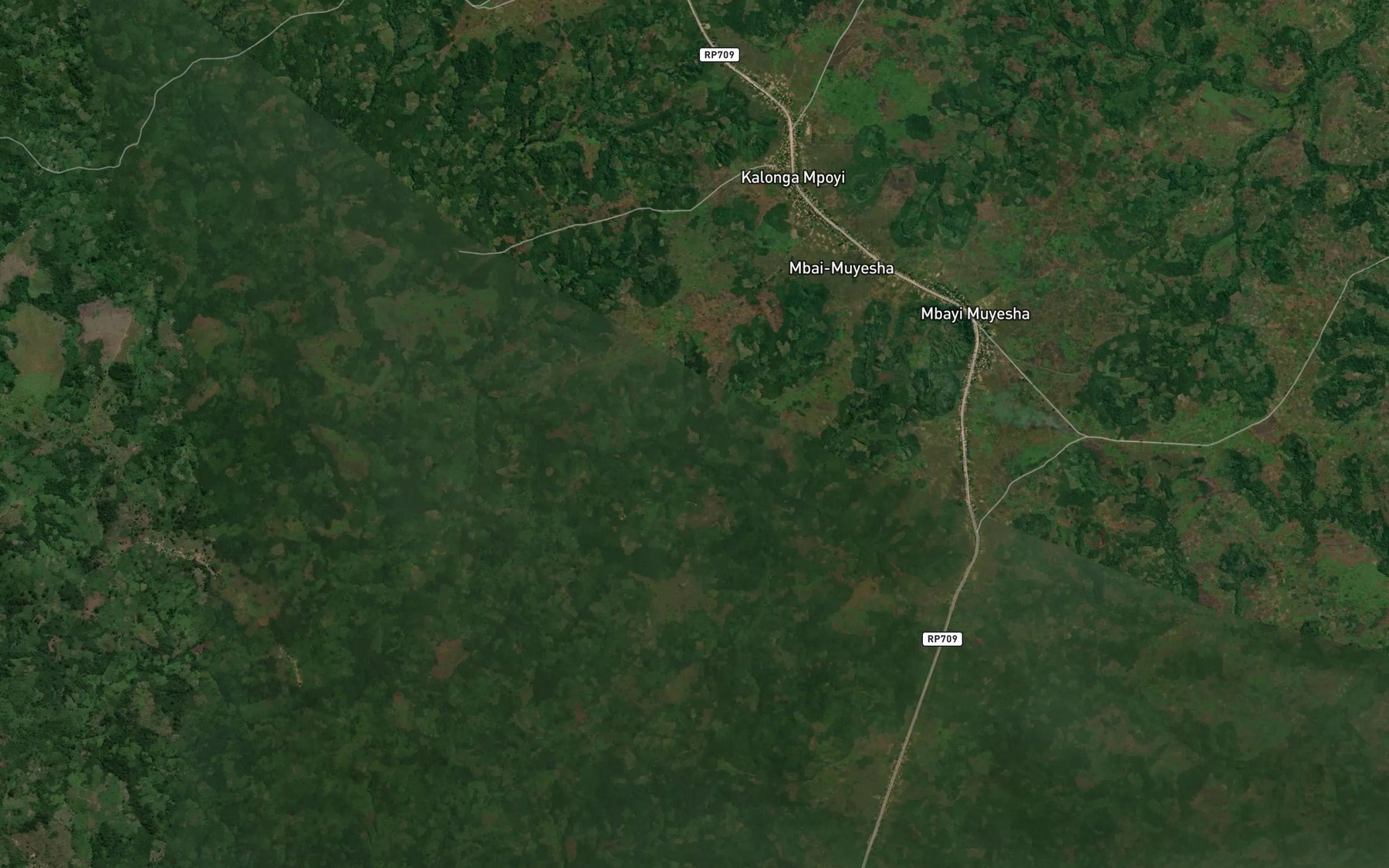 Satellite map of the Biakabuluka