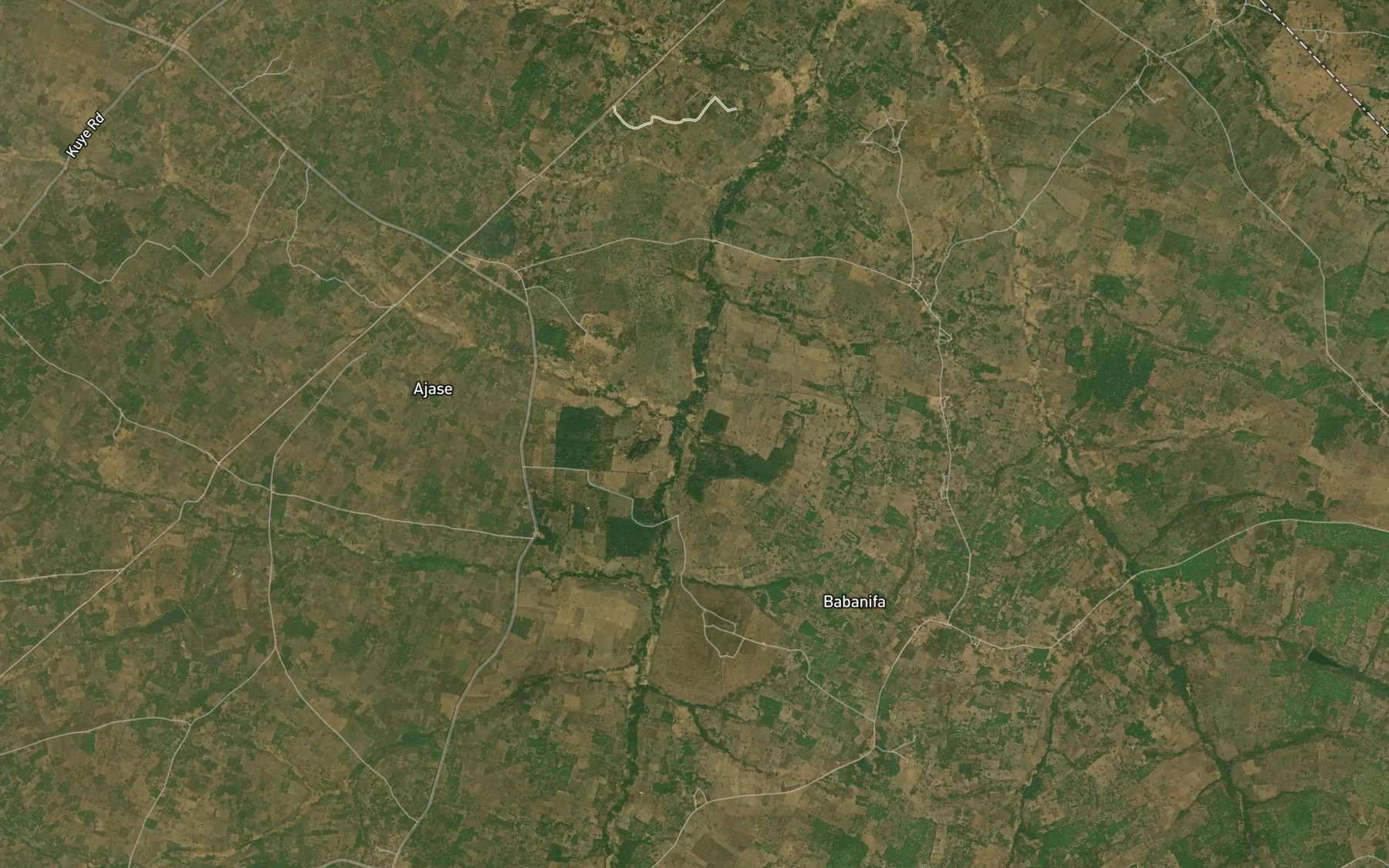 Satellite map of the River Jaju