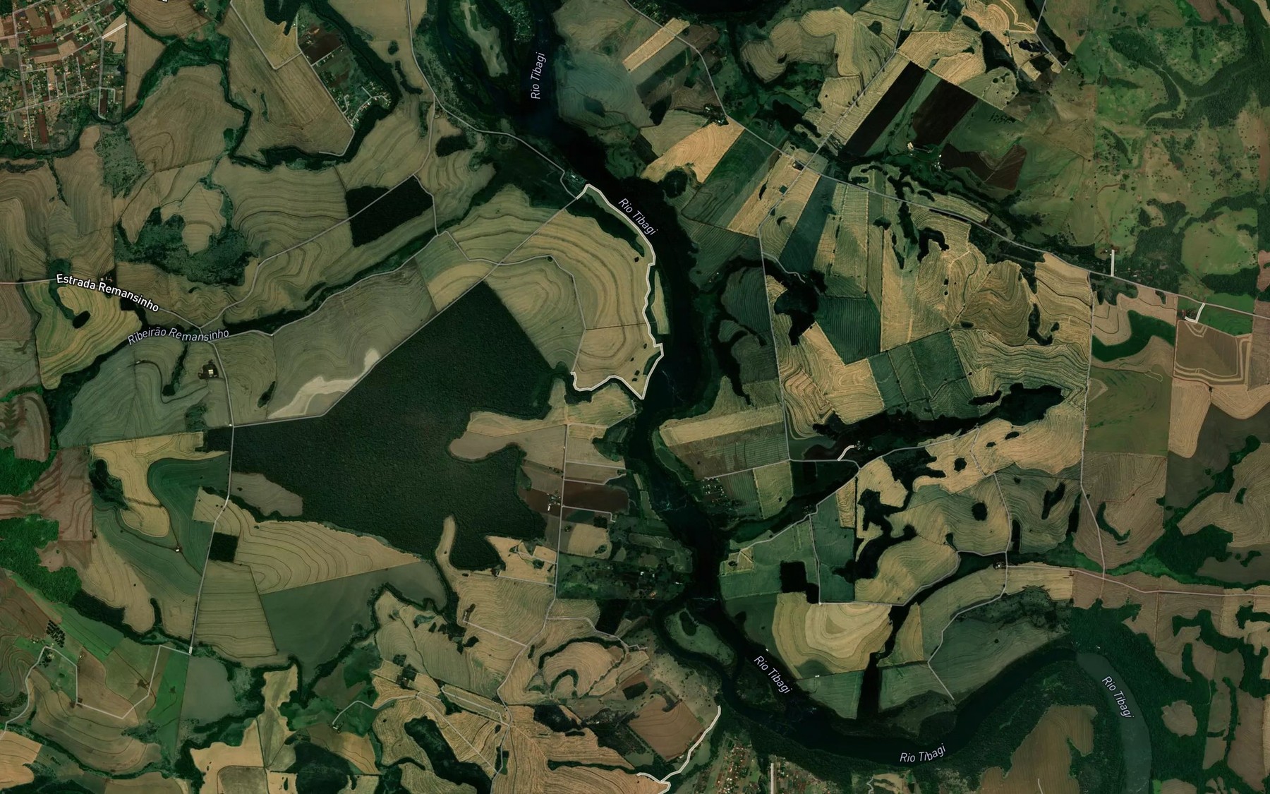 Satellite map of the Ribeirao dos Apertados