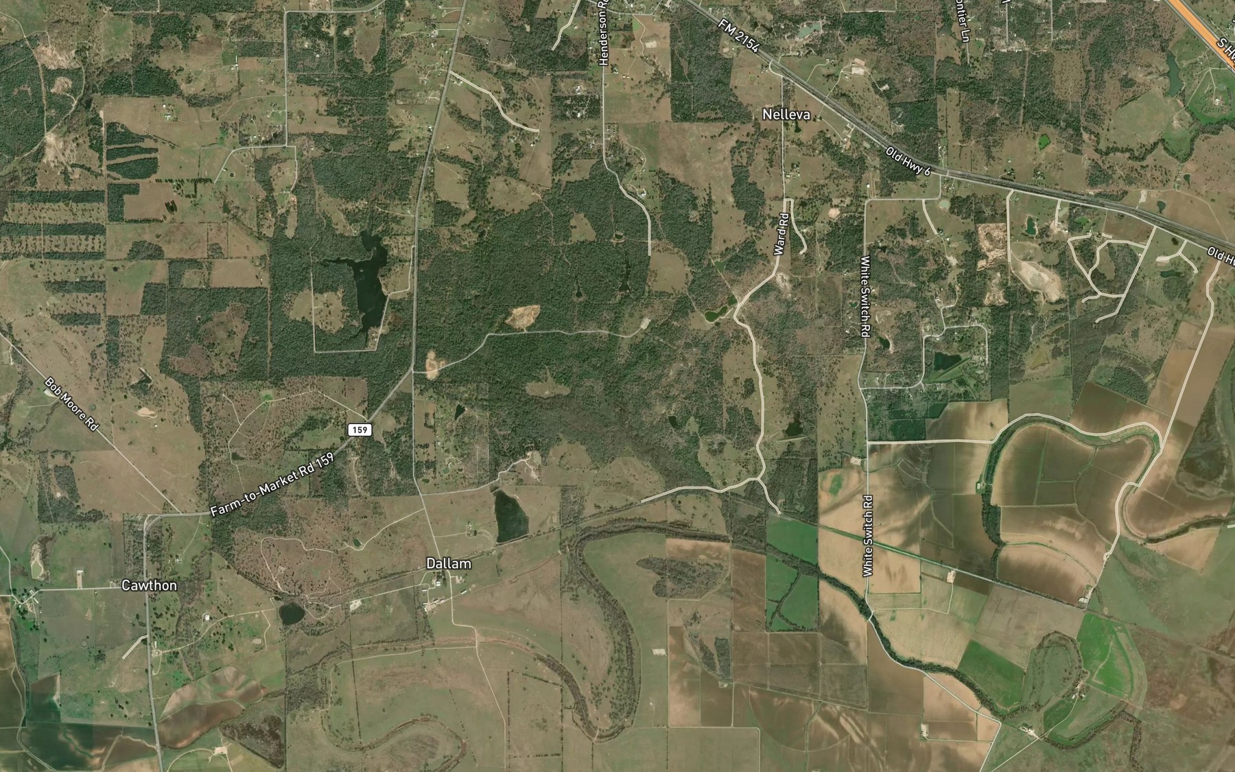 Satellite map of the Knox Branch