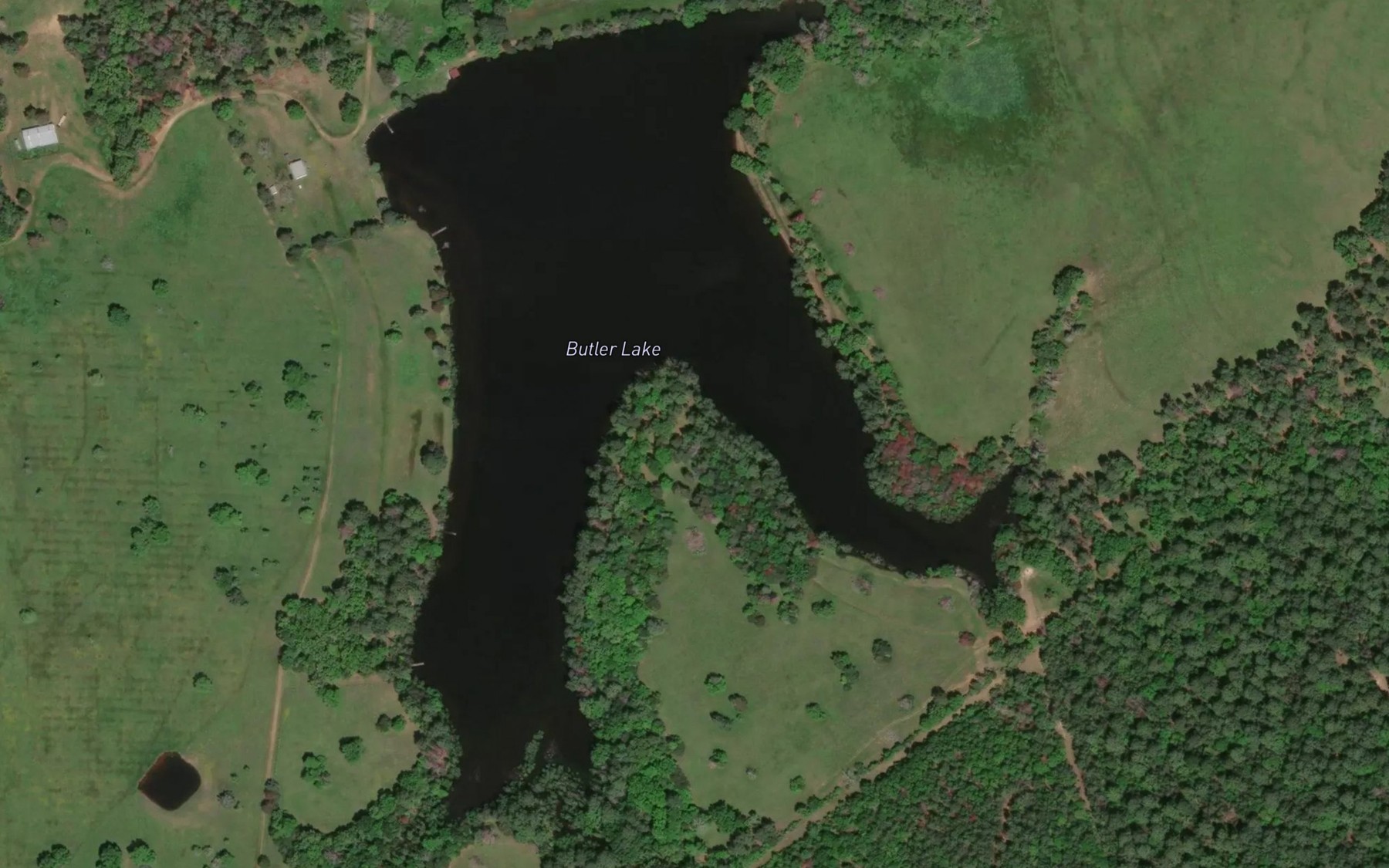 Satellite map of the Butler Lake