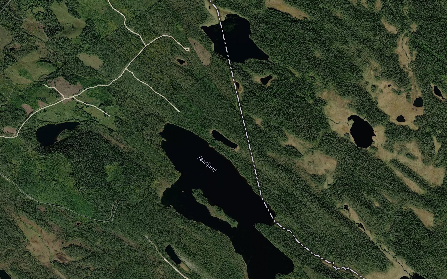 Satellite map of the Kuvelampi