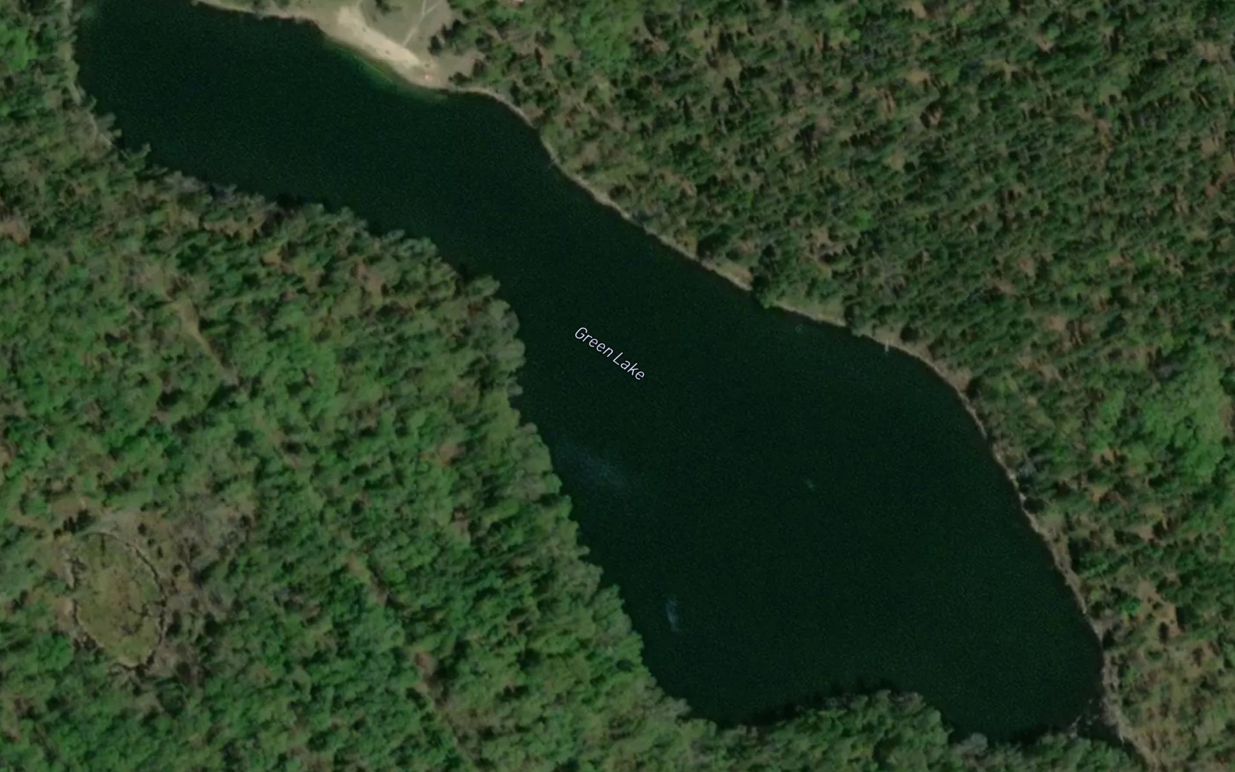Satellite map of the Green Lake