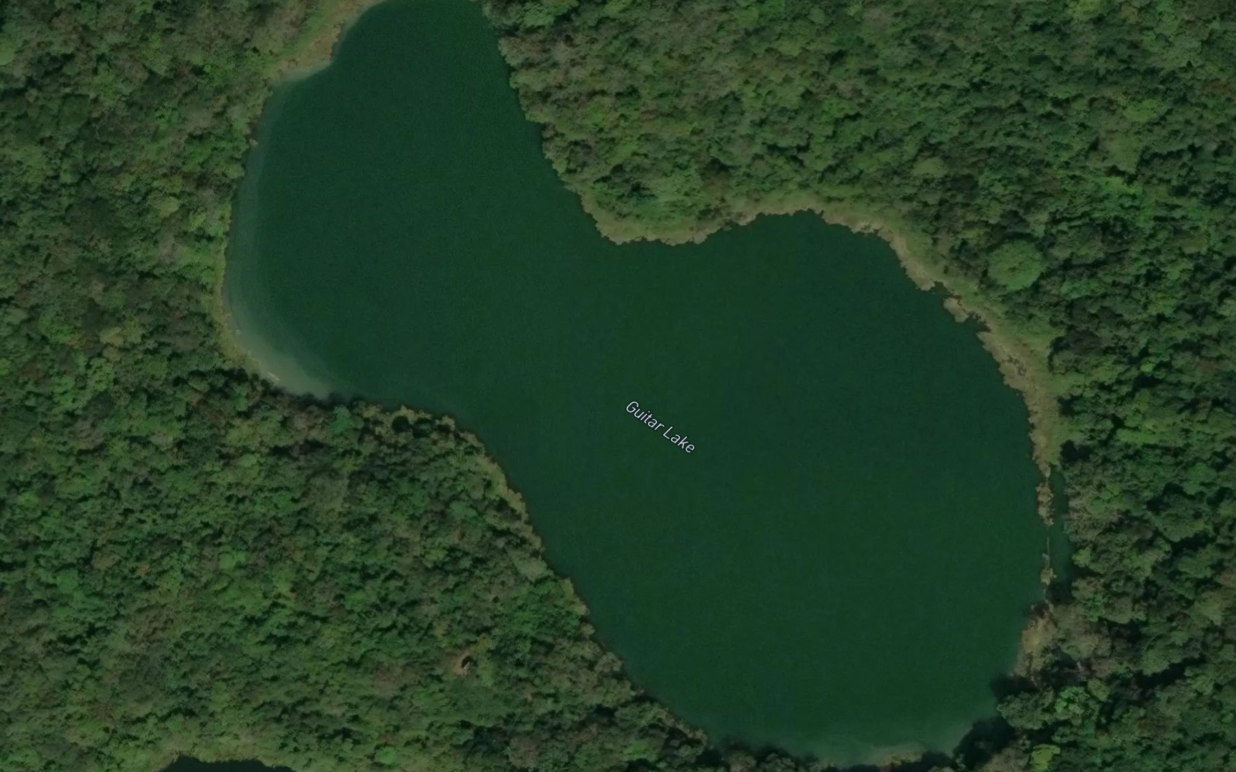 Satellite map of the Aguada La Guitarra