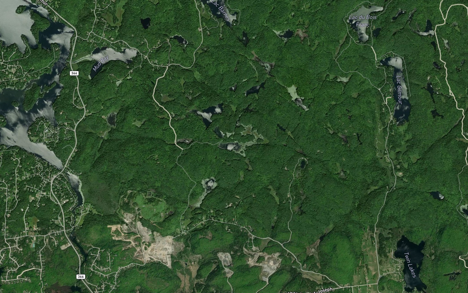 Satellite map of the Lac Coco
