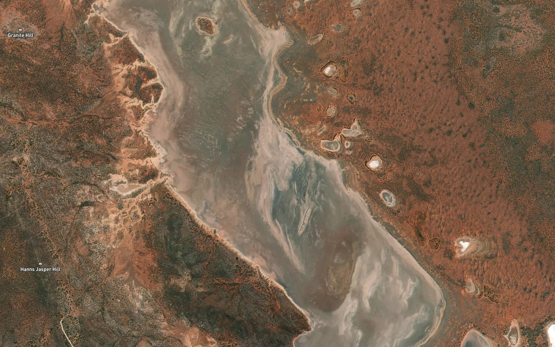 Satellite map of the Lightfoot Lake