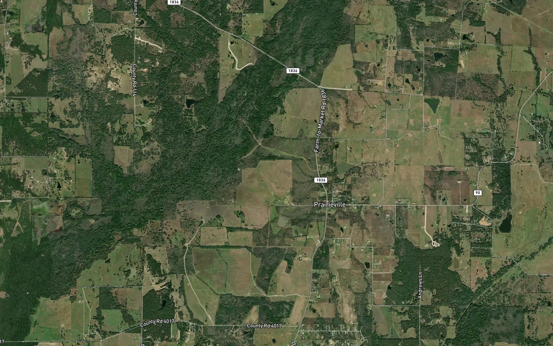 Satellite map of the Soil Conservation Service Site 121a Reservoir