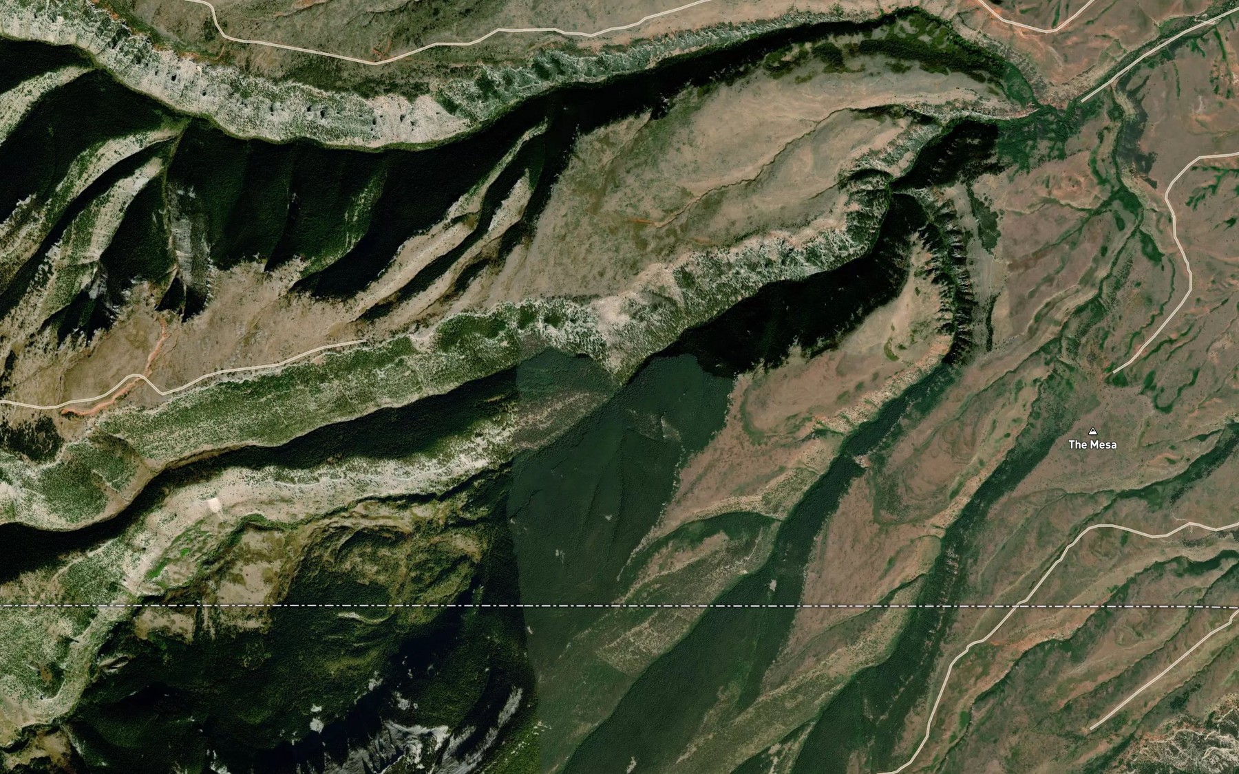 Satellite map of the Buck Creek