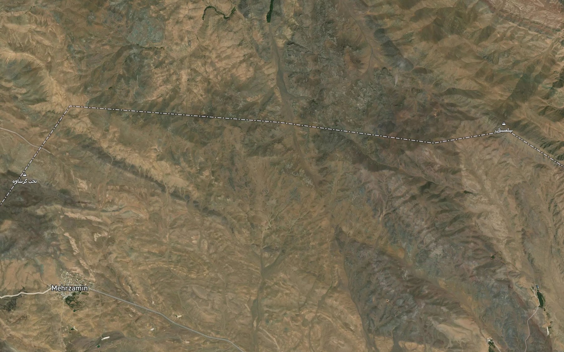 Satellite map of the Cheshmeh-ye Riv
