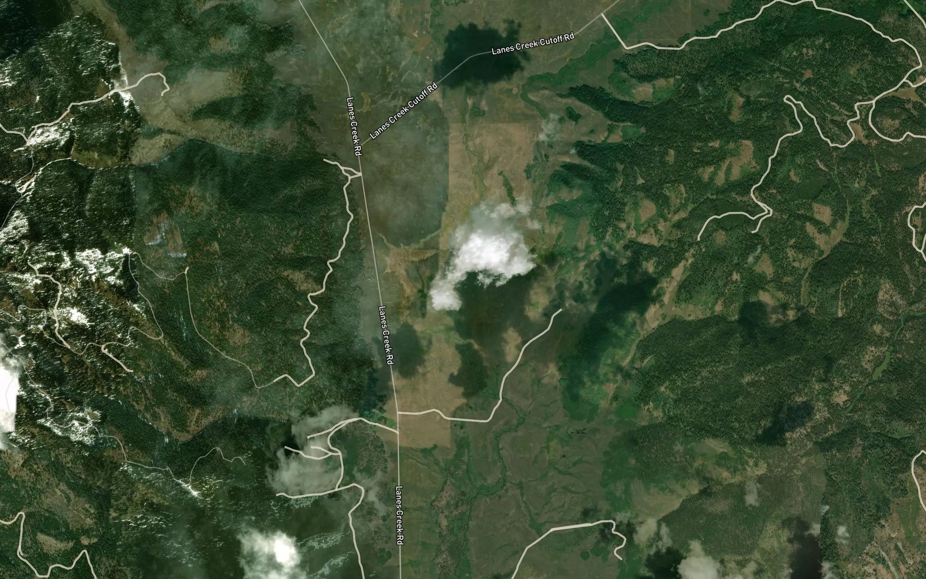 Satellite map of the Chippy Creek