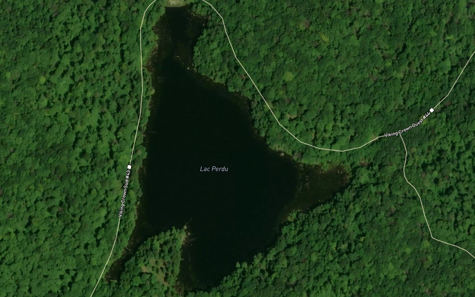 Satellite map of the Lac Perdu