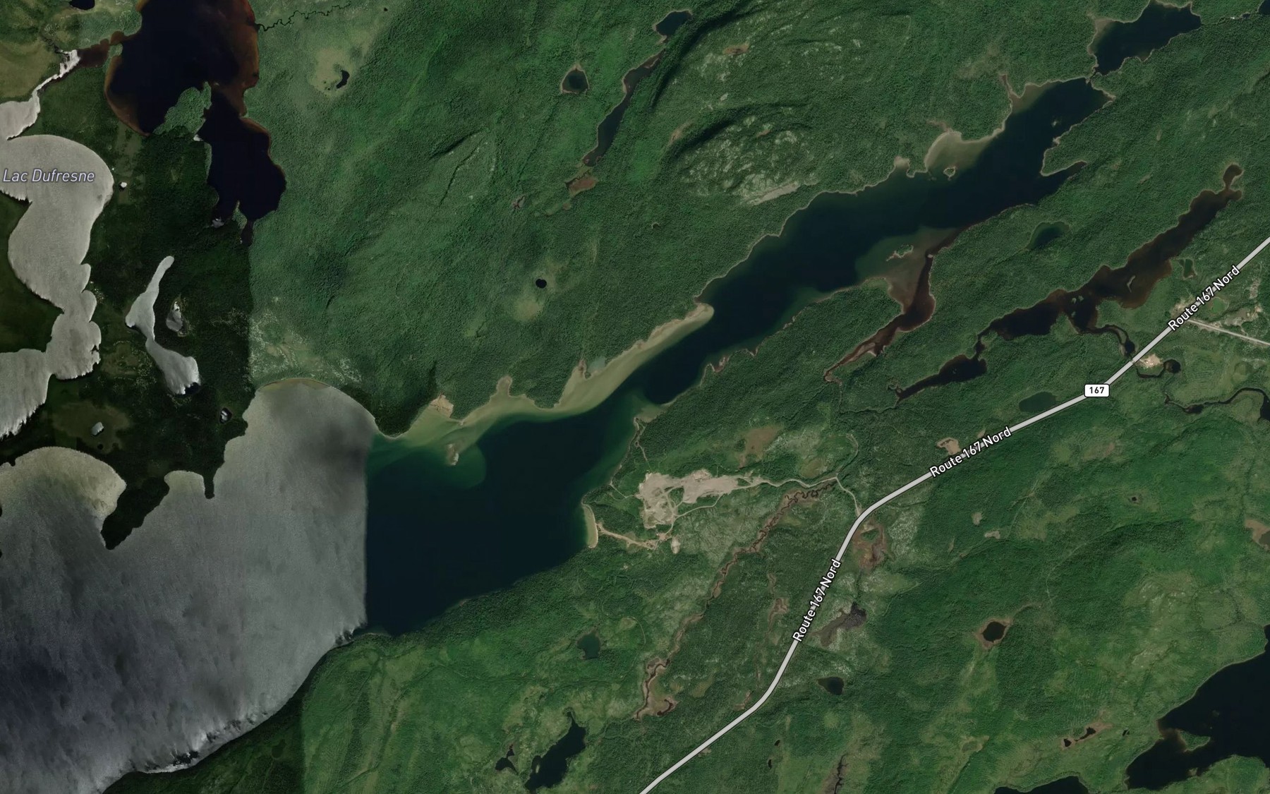 Satellite map of the Passe Kaupauhkach