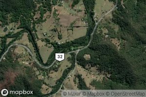 Satellite map of the Doon Doon Creek