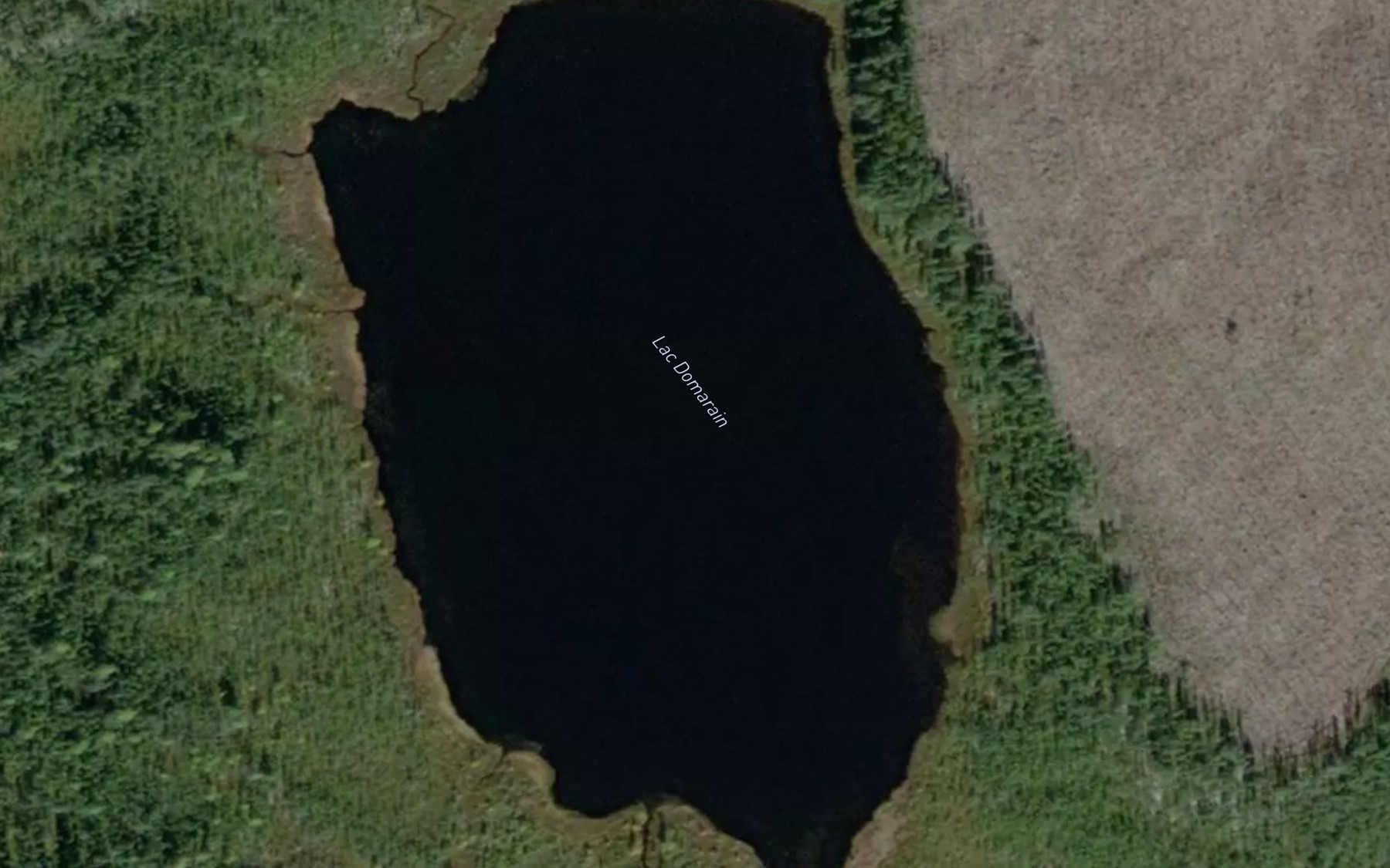 Satellite map of the Lac Domarain