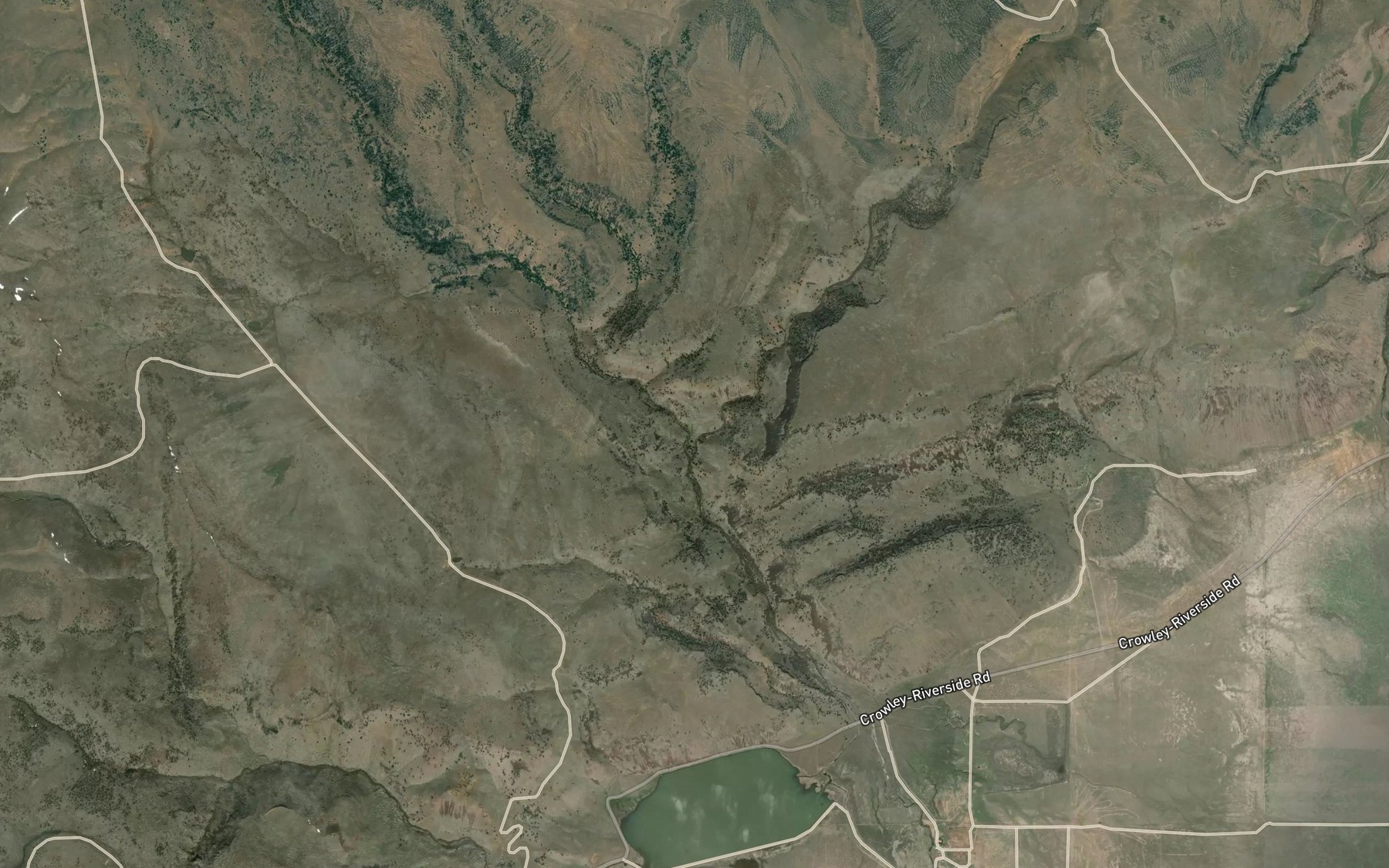 Satellite map of the Soldier Creek