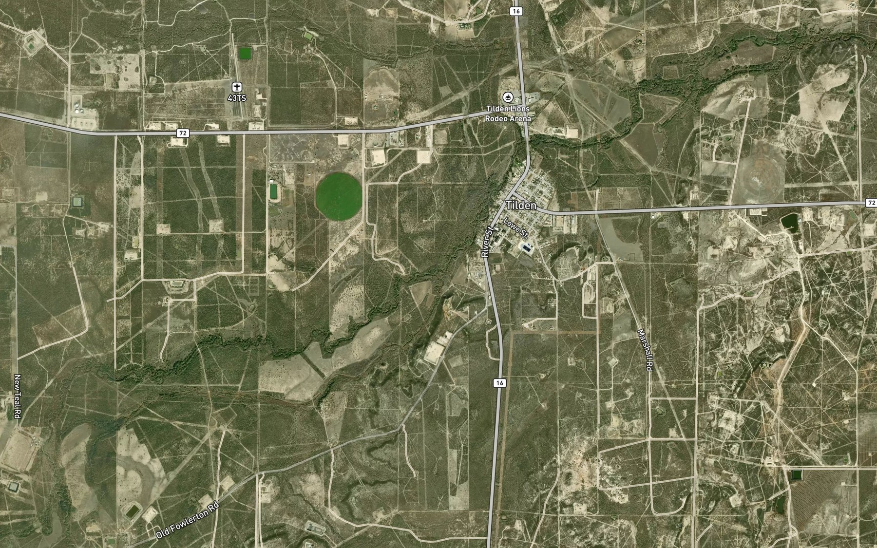 Satellite map of the Big Slough