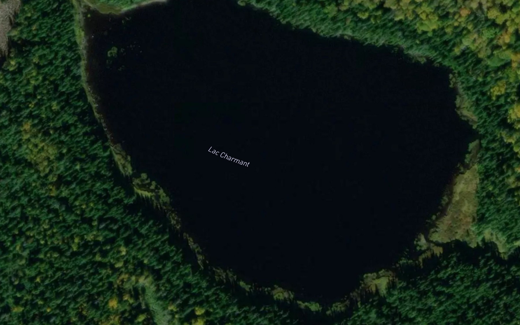 Satellite map of the Lac Charmant