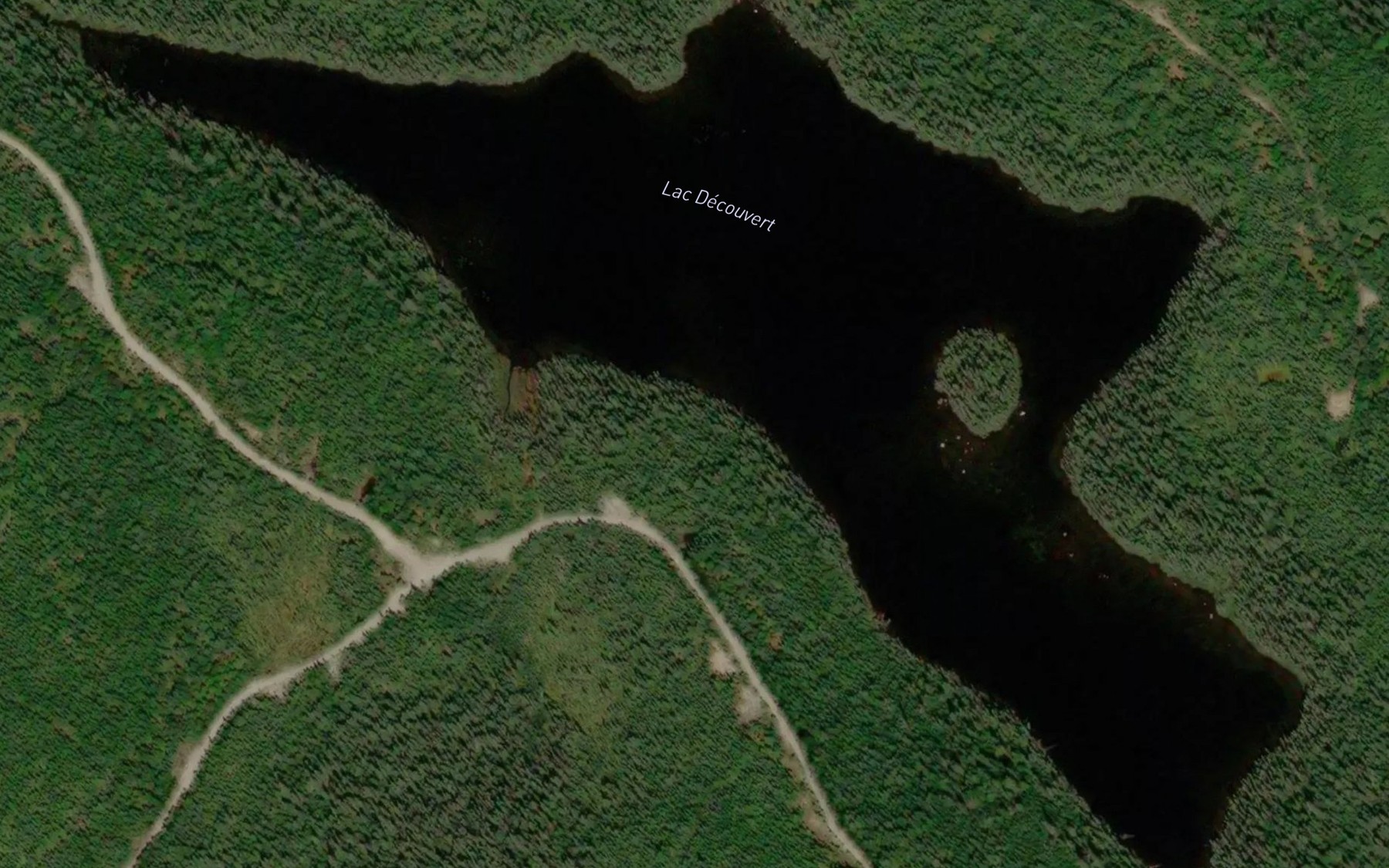 Satellite map of the Lac Decouvert