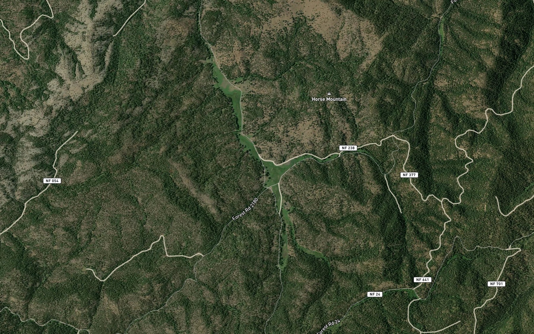 Satellite map of the Beaverdam Creek
