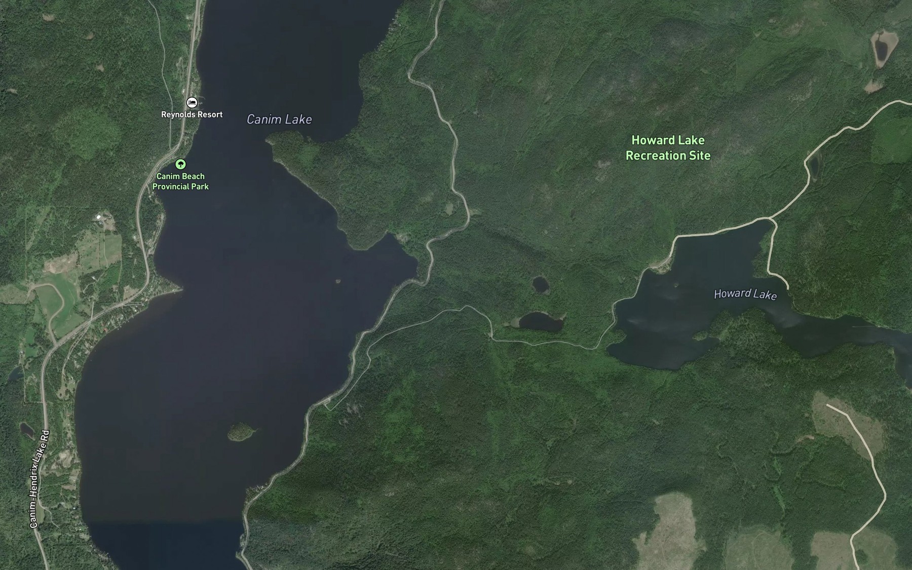 Satellite map of the Neff Creek