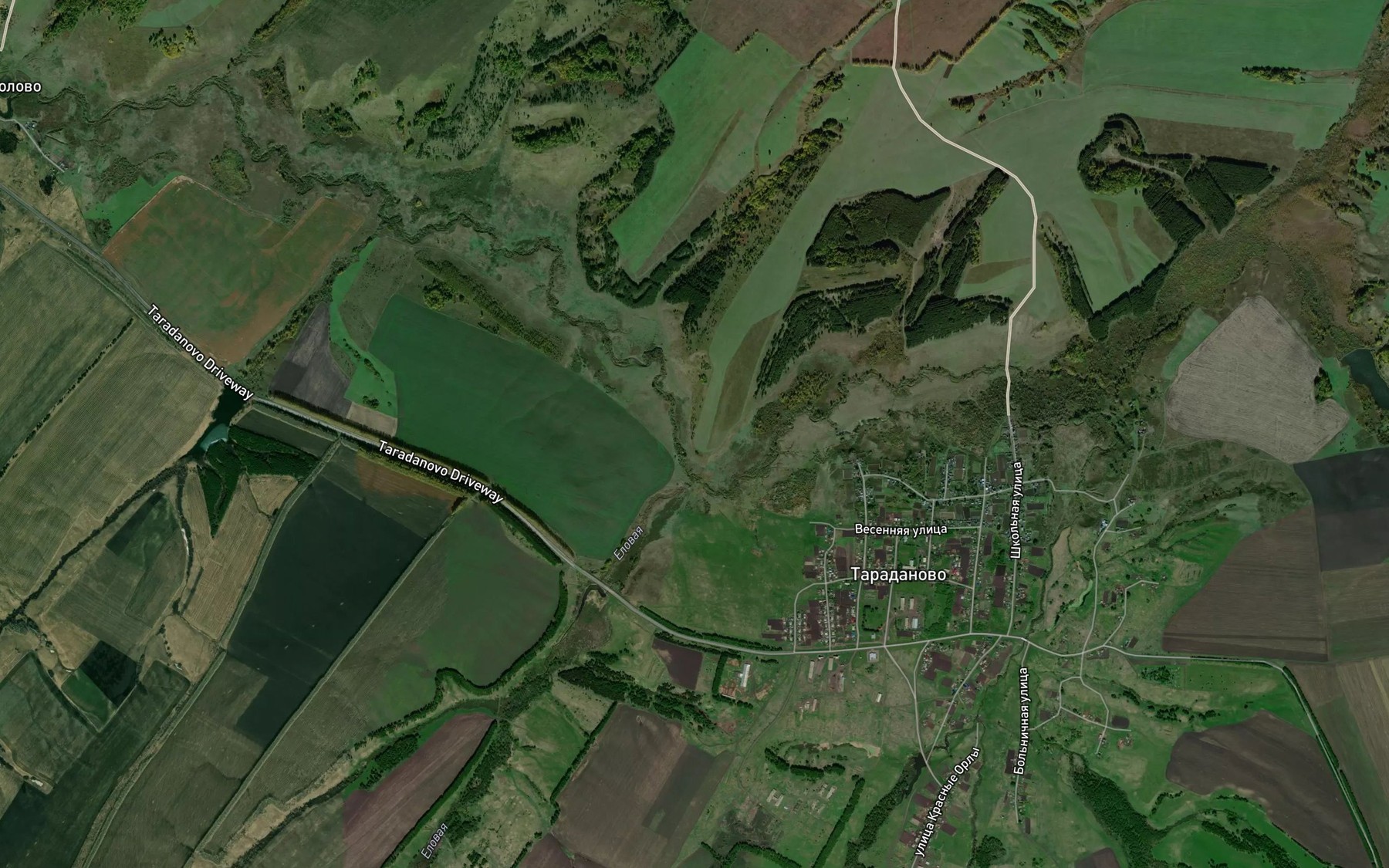 Satellite map of the Yelovaya